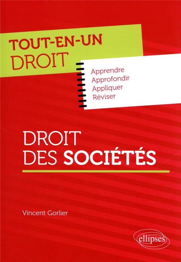 DROIT DES SOCIETES - GORLIER VINCENT - ELLIPSES MARKET