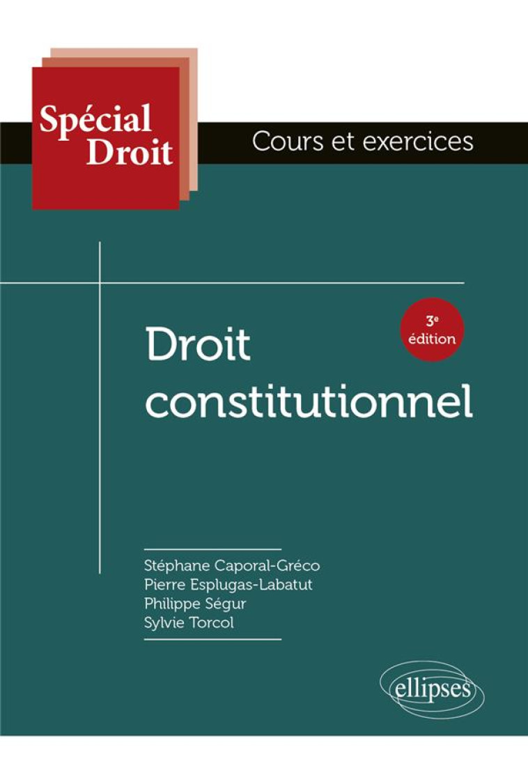 DROIT CONSTITUTIONNEL - ESPLUGAS - ELLIPSES MARKET