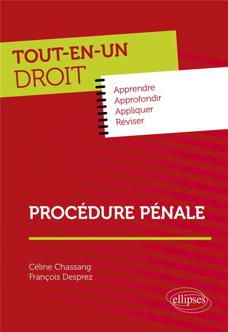 PROCEDURE PENALE - CHASSANG/DESPREZ - ELLIPSES MARKET