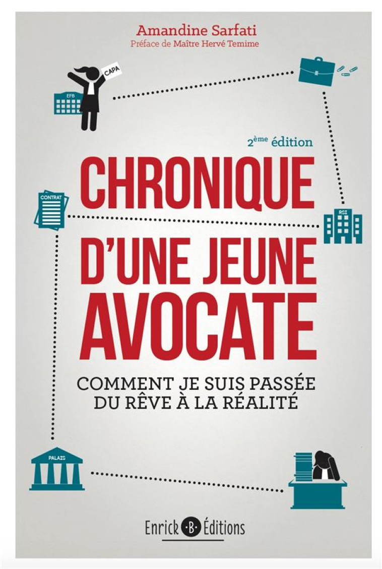 CHRONIQUE D'UNE JEUNE AVOCATE  -  COMMENT JE SUIS PASSEE DU REVE A LA REALITE (2E EDITION) - SARFATI AMANDINE - ENRICK