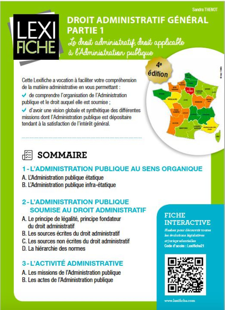 DROIT ADMINISTRATIF GENERAL TOME 1  -  LE DROIT ADMINISTRATIF, DROIT APPLICABLE A L'ADMINISTRATION PUBLIQUE (4E EDITION) - THENOT SANDRA - ENRICK