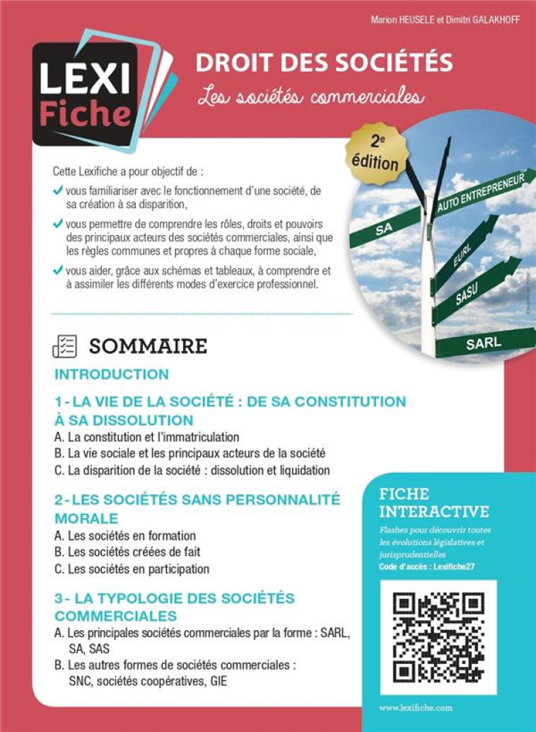 DROIT DES SOCIETES : LES SOCIETES COMMERCIALES (2E EDITION) - HEUSELE/GALAKHOFF - ENRICK