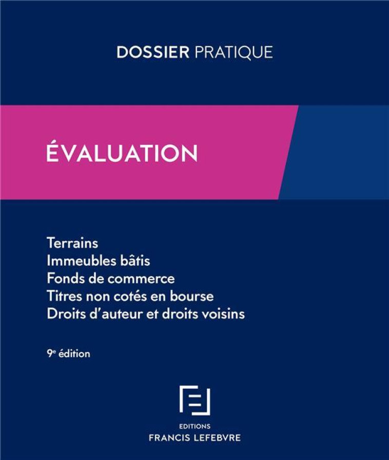 EVALUATION (EDITION 2019/2020) - XXX - LEFEBVRE