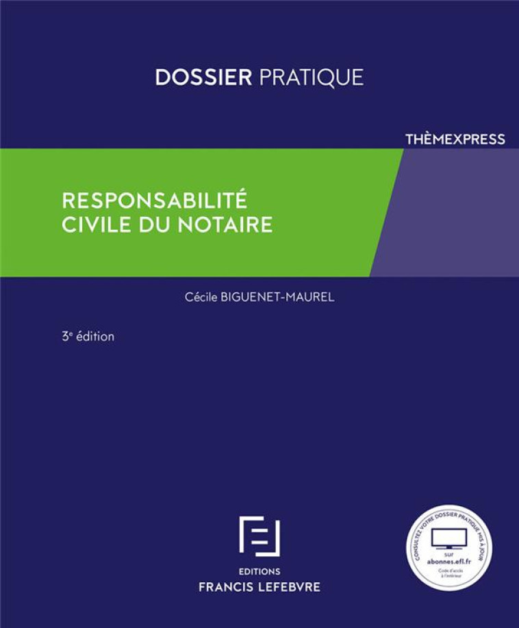 RESPONSABILITE CIVILE DES NOTAIRES - COLLECTIF - LEFEBVRE