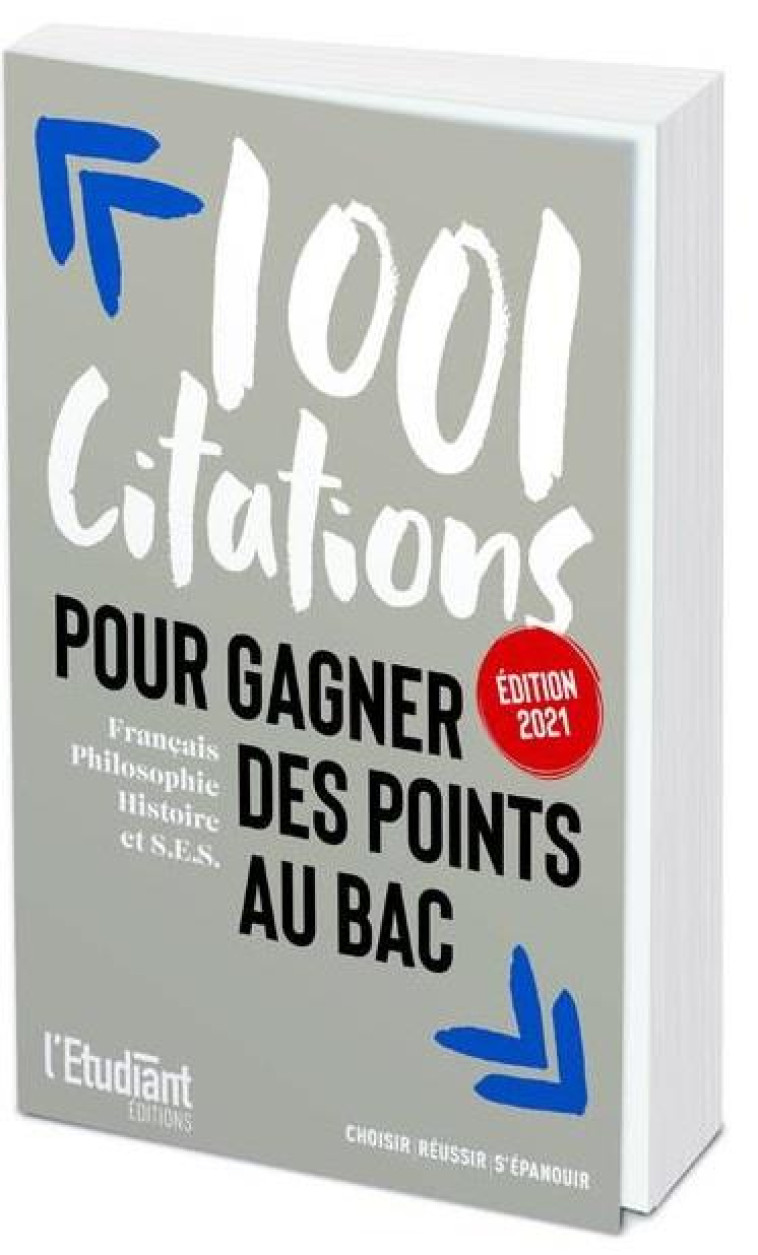 1001 CITATIONS POUR GAGNER DES POINTS AU BAC - COLLECTIF - L ETUDIANT