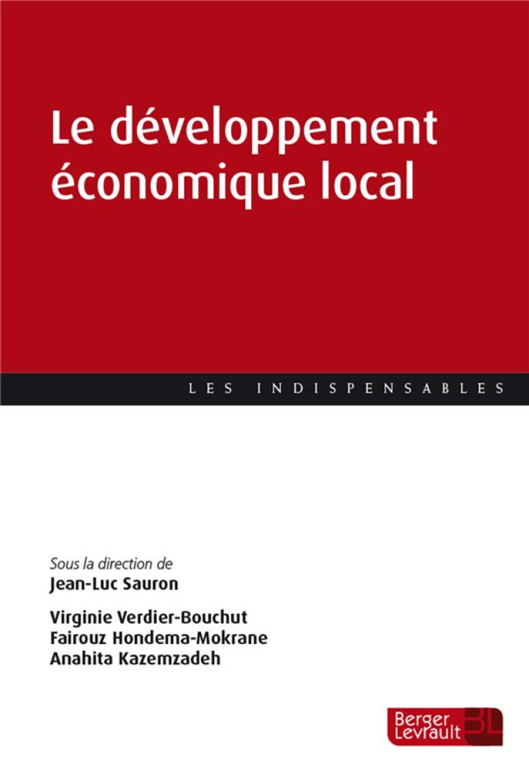 LE DEVELOPPEMENT ECONOMIQUE LOCAL - HONDEMA-MOKRANE - BERGER LEVRAULT