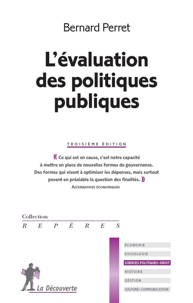 L'EVALUATION DES POLITIQUES PUBLIQUES (3E EDITION) - PERRET BERNARD - La Découverte