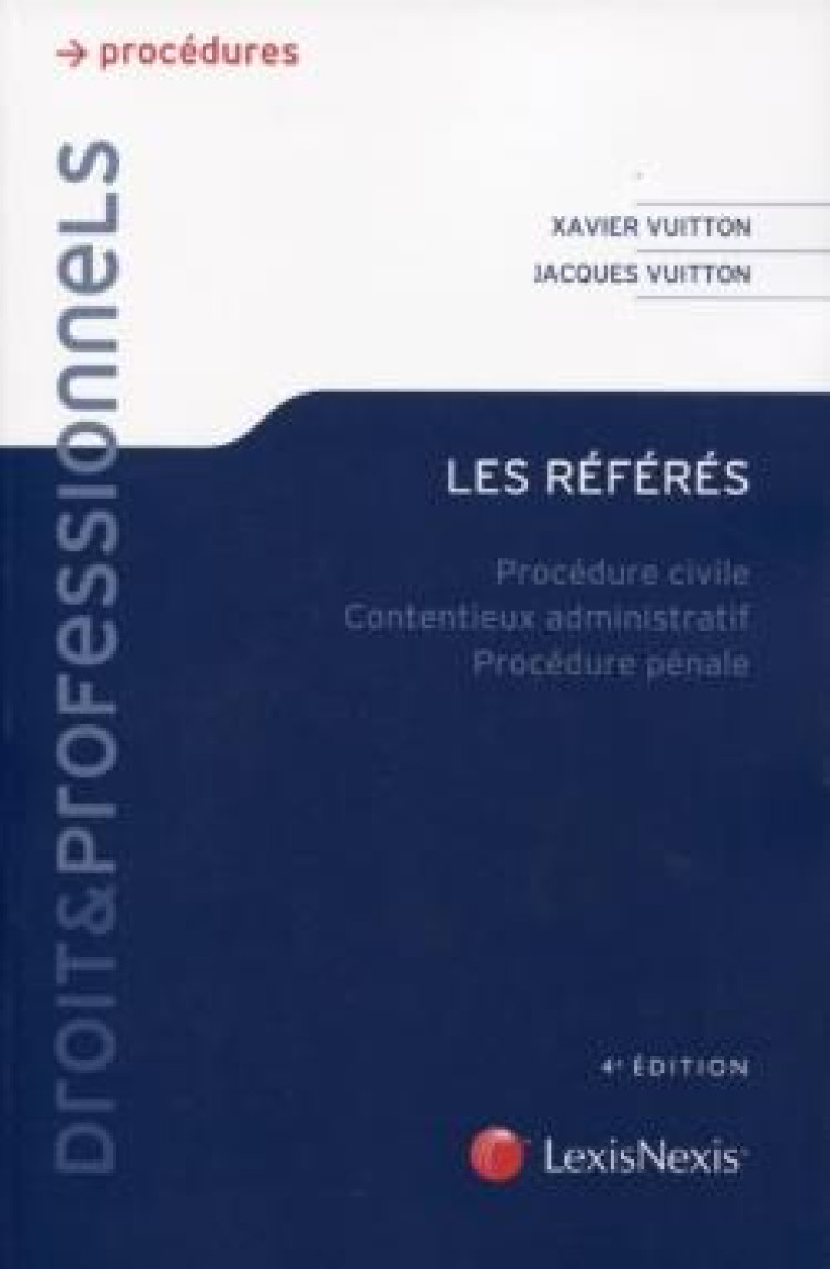 LES REFERES - VUITTON - Lexis Nexis/Litec