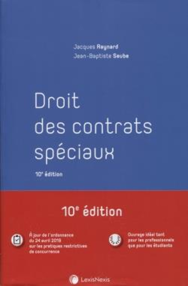 DROIT DES CONTRATS SPECIAUX (10E EDITION) - XXX - Lexis Nexis/Litec