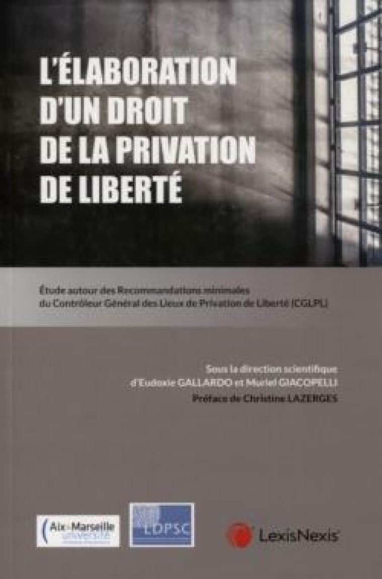 L'ELABORATION D'UN DROIT DE LA PRIVATION DE LIBERTE - GIACOPELLI MURIEL - Lexis Nexis/Litec