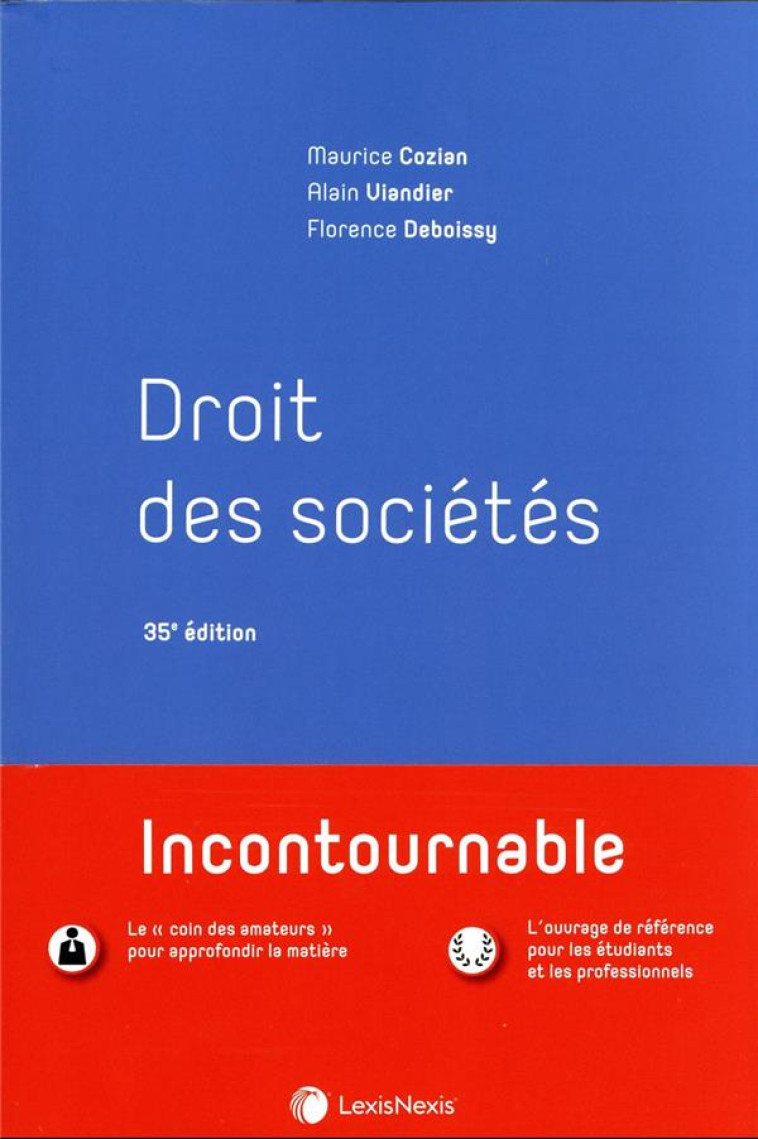 DROIT DES SOCIETES - DEBOISSY/VIANDIER - Lexis Nexis/Litec