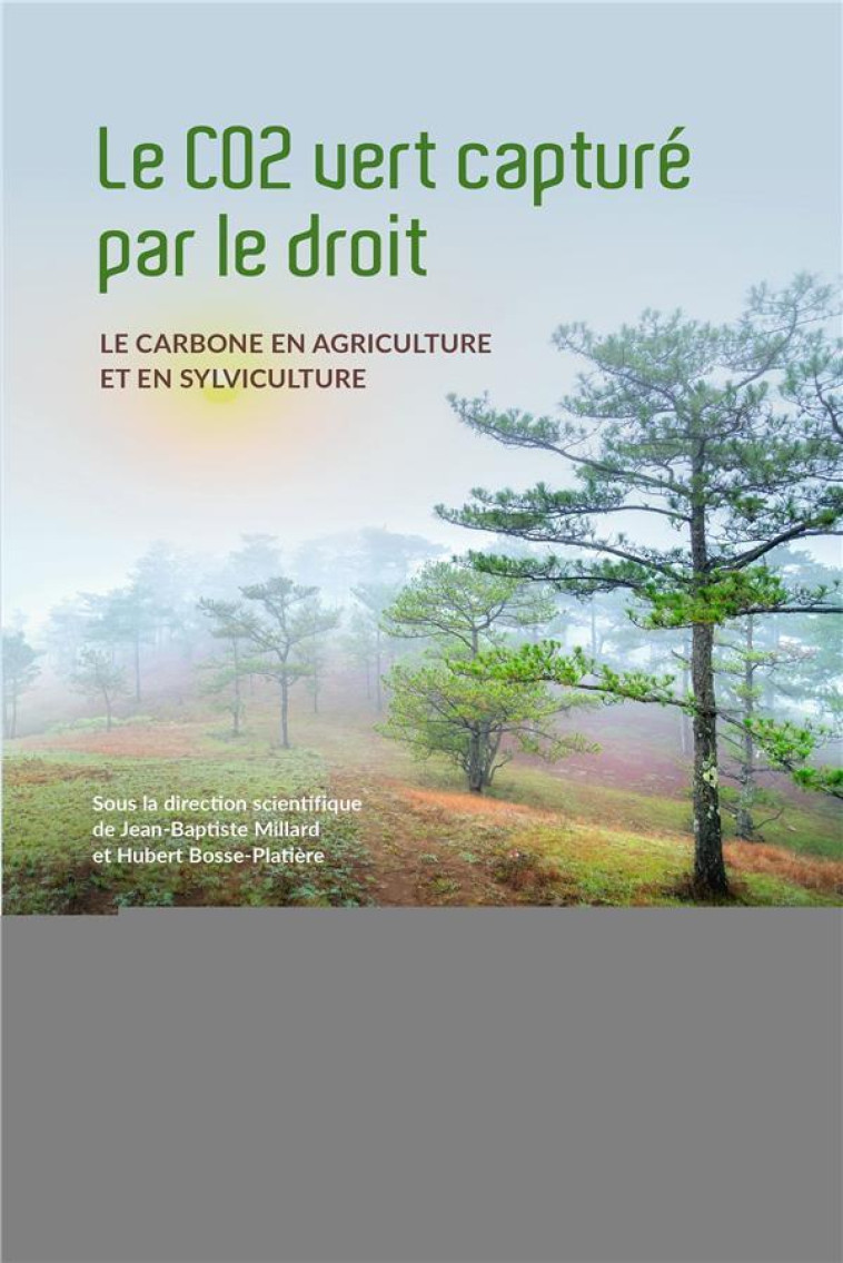 LE CO2 VERT CAPTURE PAR LE DROIT - BOSSE-PLATIERE - Lexis Nexis/Litec