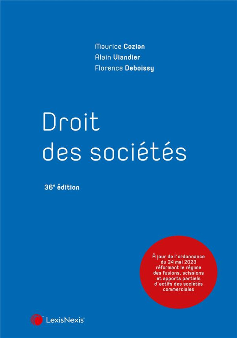 DROIT DES SOCIETES (36E EDITION) - FONGARO/VIANDIER - Lexis Nexis/Litec