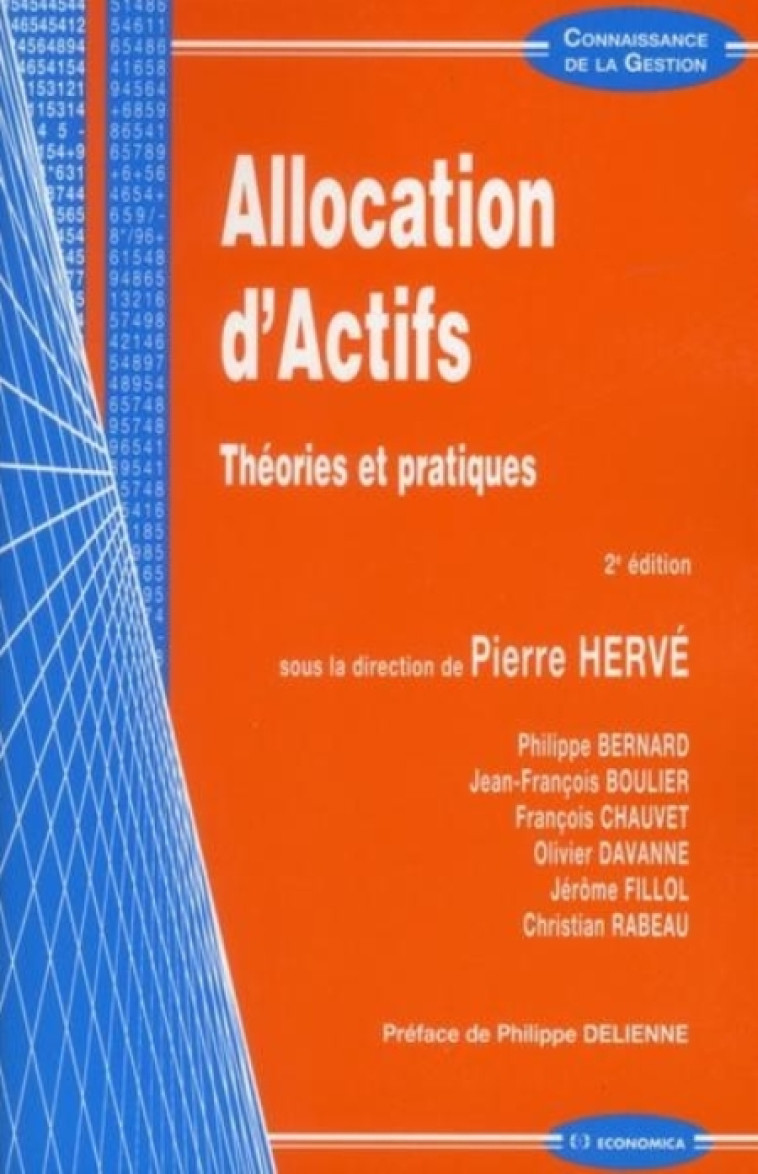 ALLOCATION D'ACTIFS, 2E ED. - THEORIES ET PRATIQUES, 2E ED. - HERVE/PIERRE - ECONOMICA