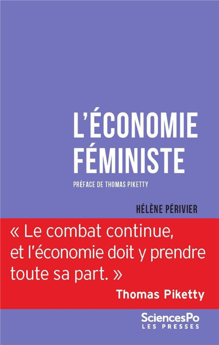 L'ECONOMIE FEMINISTE - PERIVIER/PIKETTY - SCIENCES PO