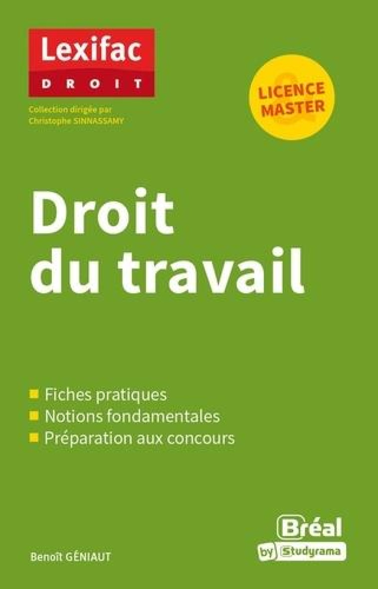 DROIT DU TRAVAIL - GENIAUT BENOIT - BREAL