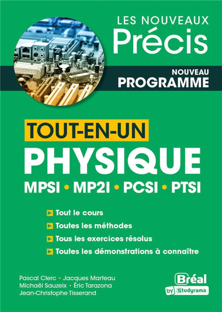 LES NOUVEAUX PRECIS : TOUT-EN-UN PHYSIQUE MPSI, MP2I, PCSI, PTSI - BRENDERS/CLERC - BREAL