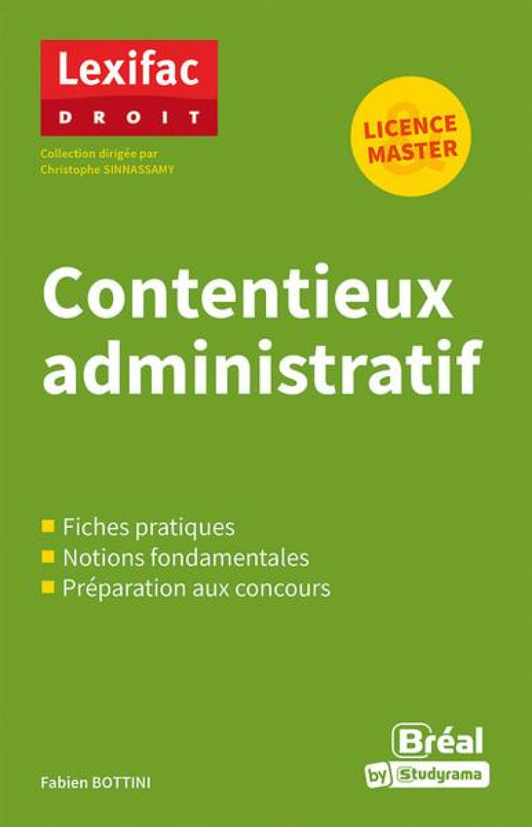 CONTENTIEUX ADMINISTRATIF - BOTTINI/SINNASSAMY - BREAL