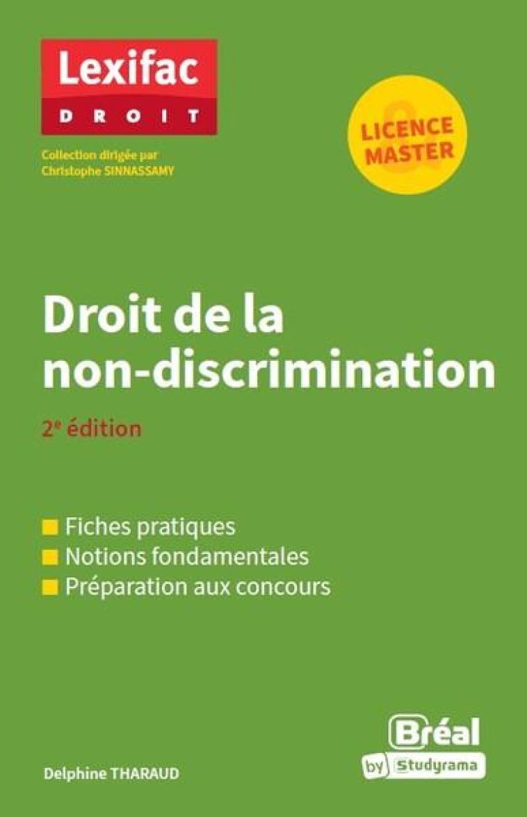 LEXIFAC DROIT - DROIT DE LA NON-DISCRIMINATION - THARAUD DELPHINE - BREAL