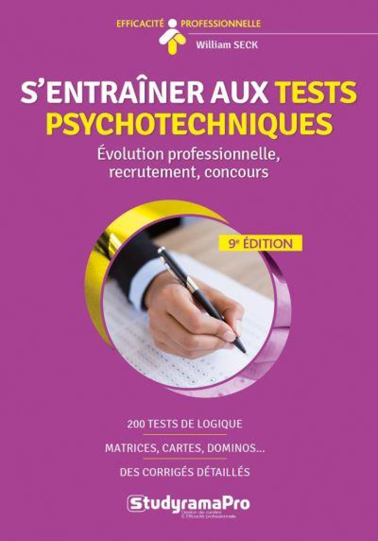 S'ENTRAINER AUX TESTS PSYCHOTECHNIQUES - SECK WILLIAM - STUDYRAMA