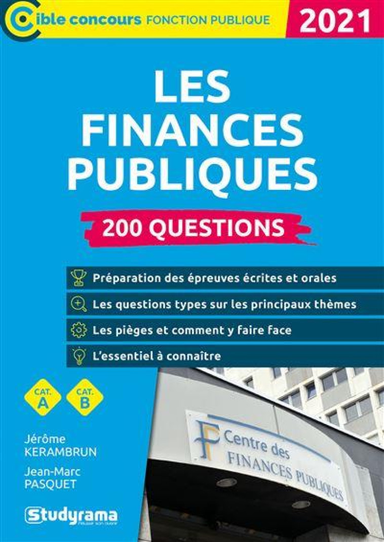 200 QUESTIONS SUR LES FINANCES PUBLIQUES (EDITION 2021) - PASQUET JEAN MARC - STUDYRAMA