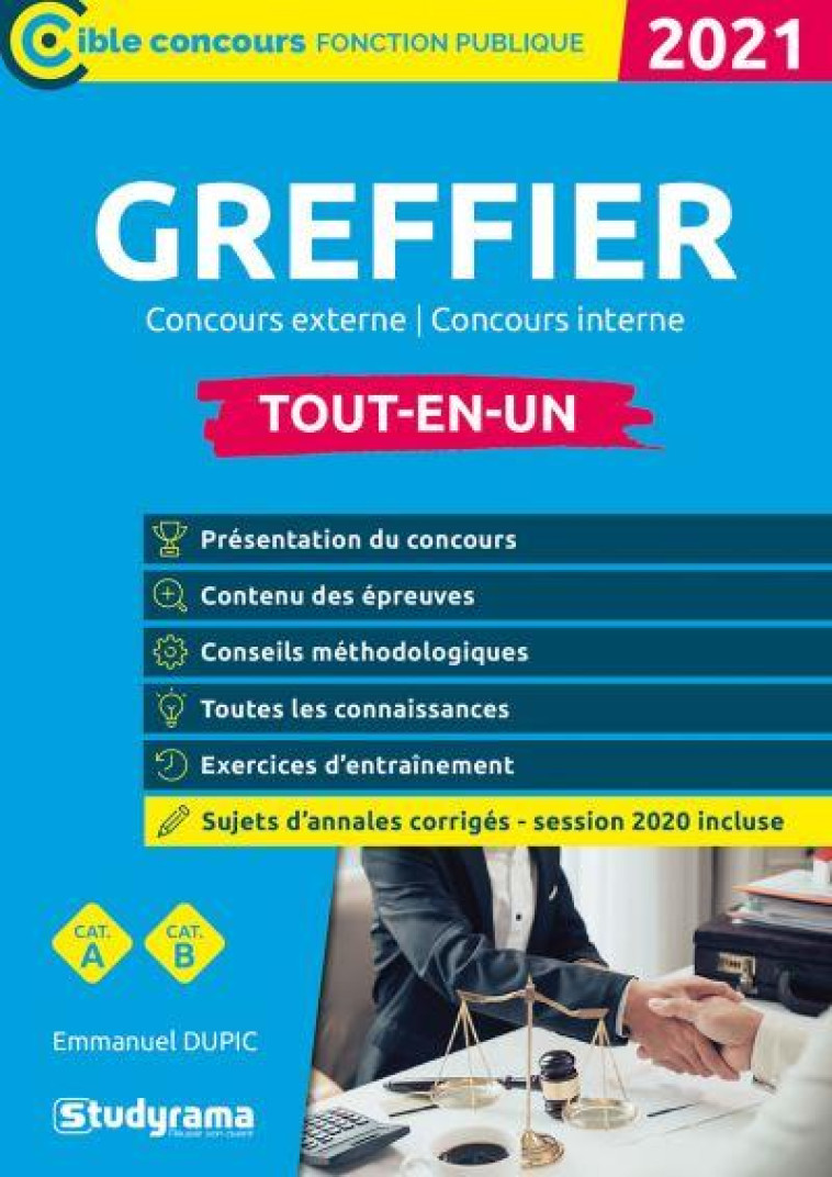 GREFFIER (EDITION 2021) - DUPIC EMMANUEL - STUDYRAMA