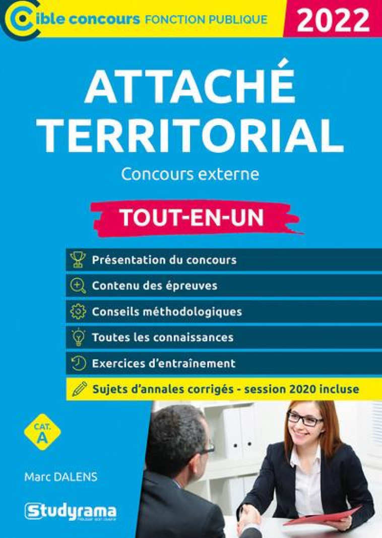 ATTACHE TERRITORIAL : CONCOURS EXTERNE (EDITION 2021/2022) - DALENS MARC - STUDYRAMA