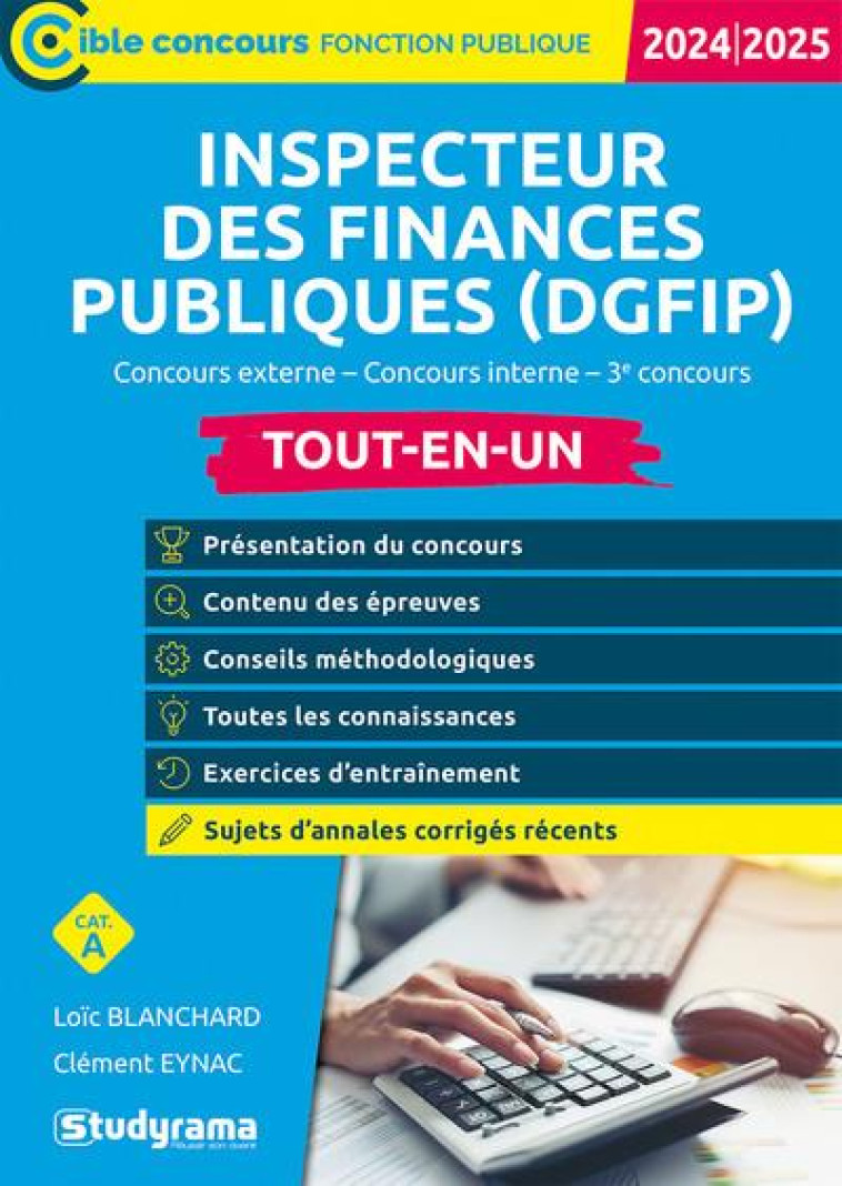 INSPECTEUR DES FINANCES PUBLIQUES (DGFIP)  TOUT-EN-UN (CATEGORIE - EYNAC/BLANCHARD - STUDYRAMA