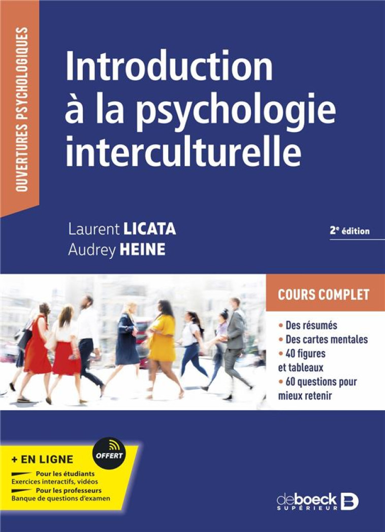 INTRODUCTION A LA PSYCHOLOGIE INTERCULTURELLE - HEINE/LICATA/BERRY - DE BOECK SUP