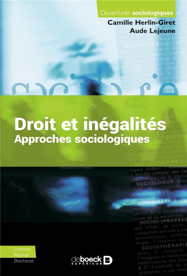 DROIT ET INEGALITES : APPROCHES SOCIOLOGIQUES - HERLIN-GIRET/LEJEUNE - DE BOECK SUP