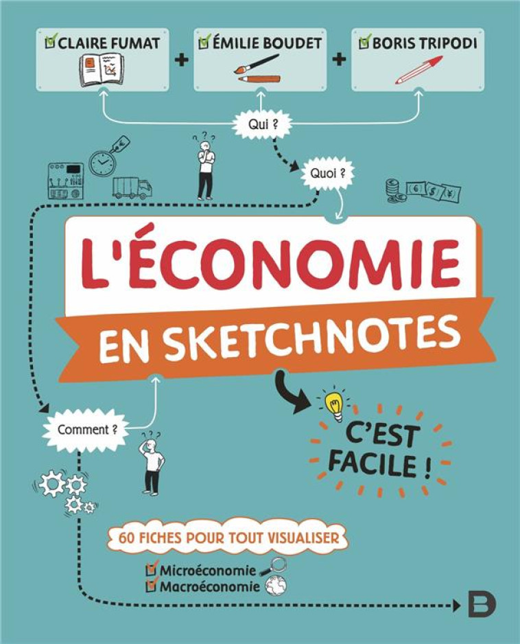 L'ECONOMIE EN SKETCHNOTES : C'EST FACILE ! - FUMAT/BOUDET - DE BOECK SUP