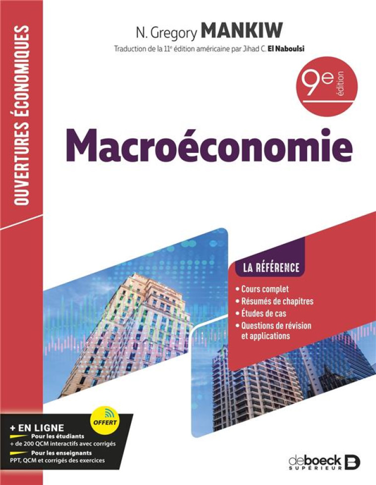 MACROECONOMIE - MANKIW GREGORY N - DE BOECK SUP