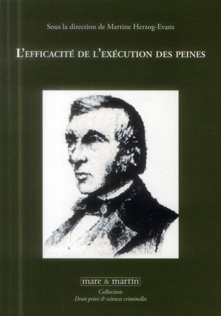 L'EFFICACITE DE L'EXECUTION DES PEINES - HERZOG-EVANS MARTINE - Mare et Martin