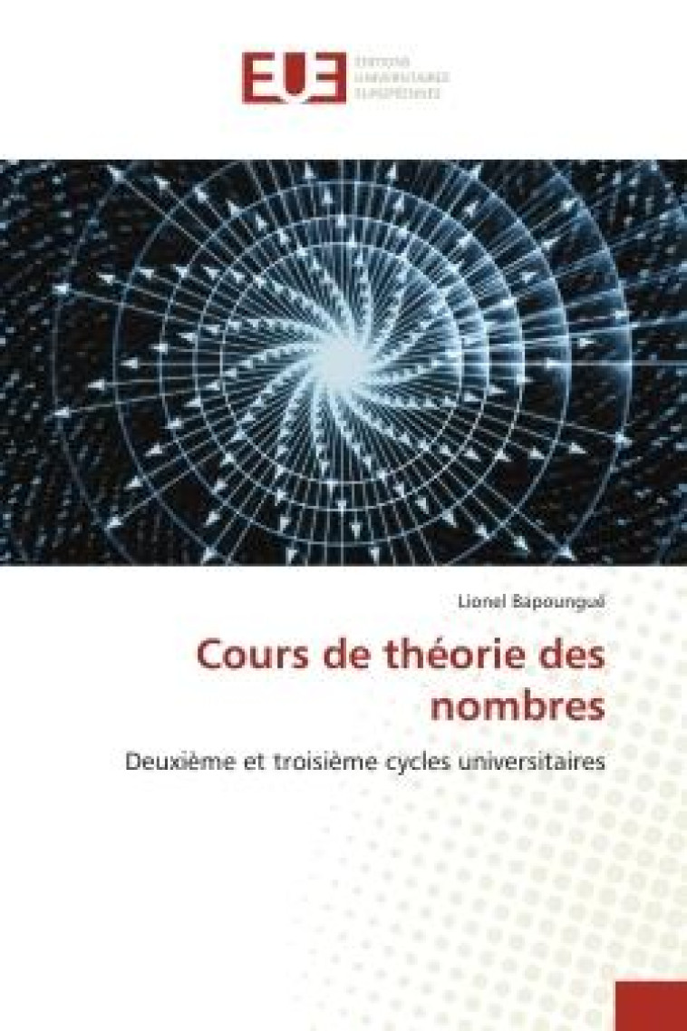 COURS DE THEORIE DES NOMBRES - DEUXIEME ET TROISIEME CYCLES UNIVERSITAIRES - BAPOUNGUE LIONEL - NC