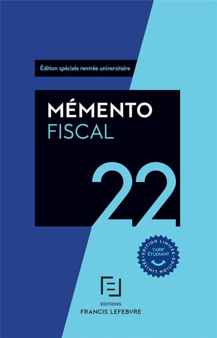 MEMENTO FISCAL ETUDIANTS 2022 - COLLECTIF - LEFEBVRE