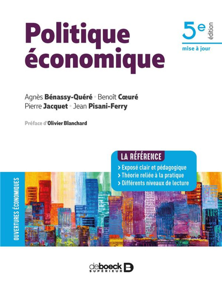 POLITIQUE ECONOMIQUE - BENASSY-QUERE/COEURE - DE BOECK SUP