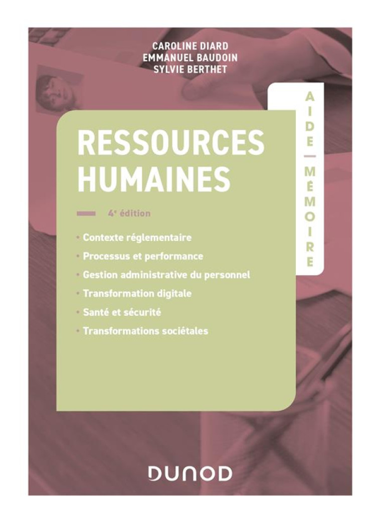 AIDE-MEMOIRE : RESSOURCES HUMAINES (4E EDITION) - DIARD/BAUDOIN - DUNOD