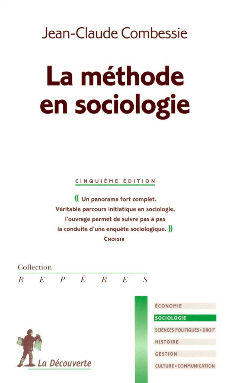 LA METHODE EN SOCIOLOGIE - COMBESSIE J-C. - LA DECOUVERTE