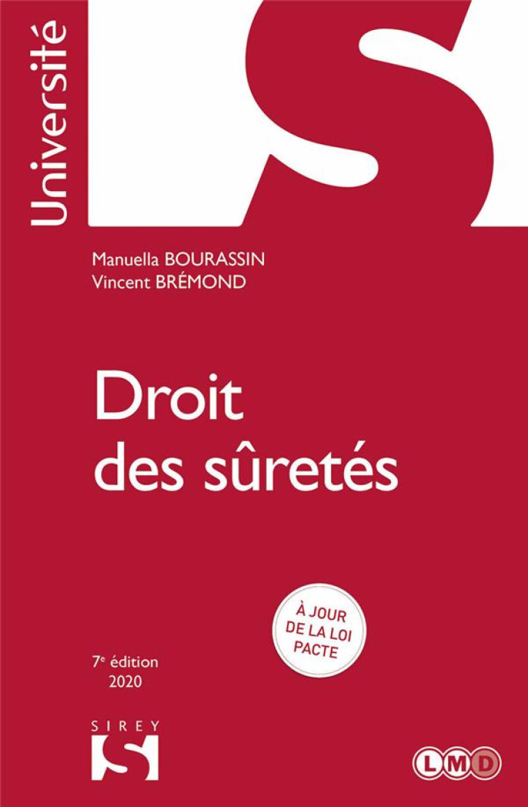 DROIT DES SURETES (EDITION 2020) - BOURASSIN/BREMOND - DALLOZ