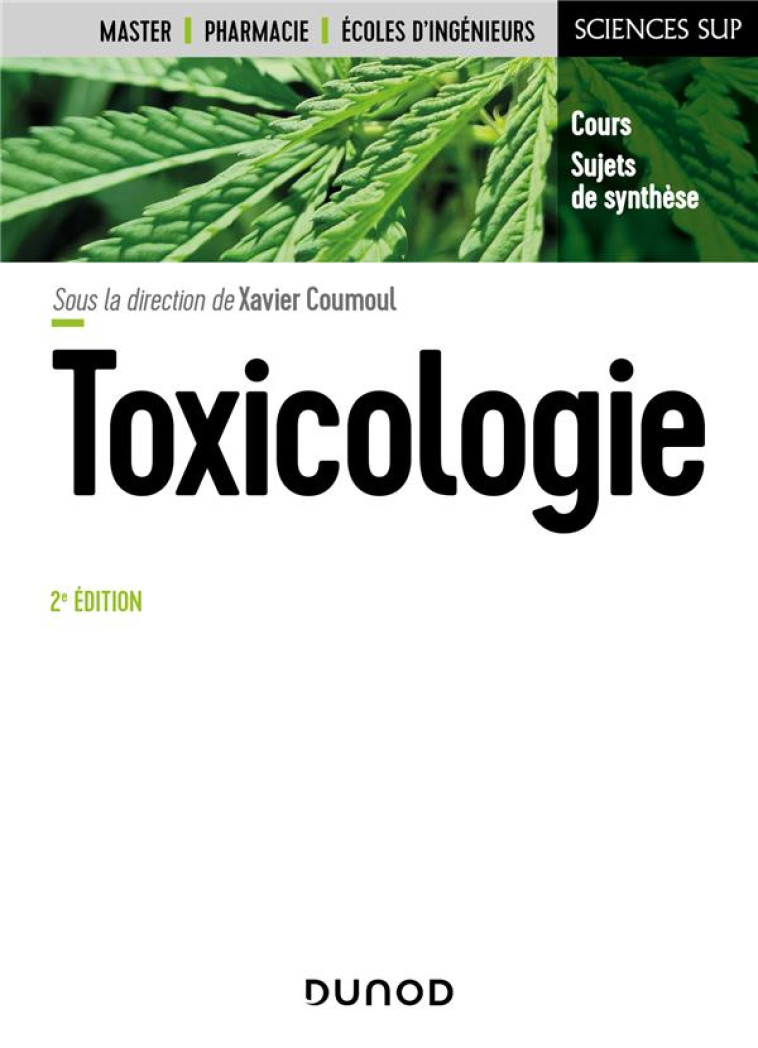 TOXICOLOGIE (2E EDITION) - COUMOUL/MARANO/BODIN - DUNOD