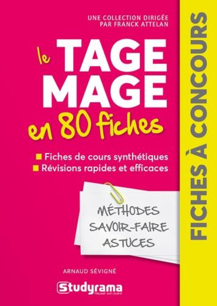 LE TAGE MAGE EN 80 FICHES - ATTELAN FRANCK - STUDYRAMA