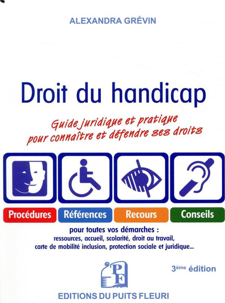 DROIT DU HANDICAP (3E EDITION) - GREVIN ALEXANDRA - PUITS FLEURI