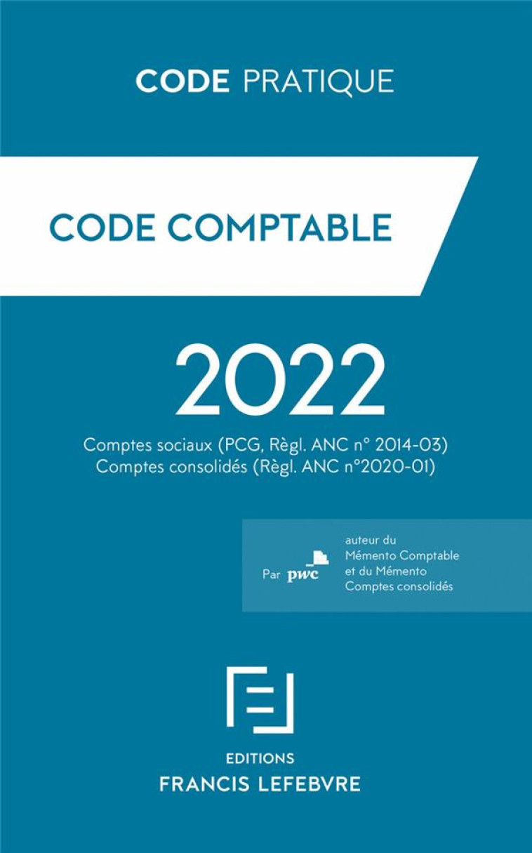 CODE COMPTABLE 2022 - PWC - LEFEBVRE