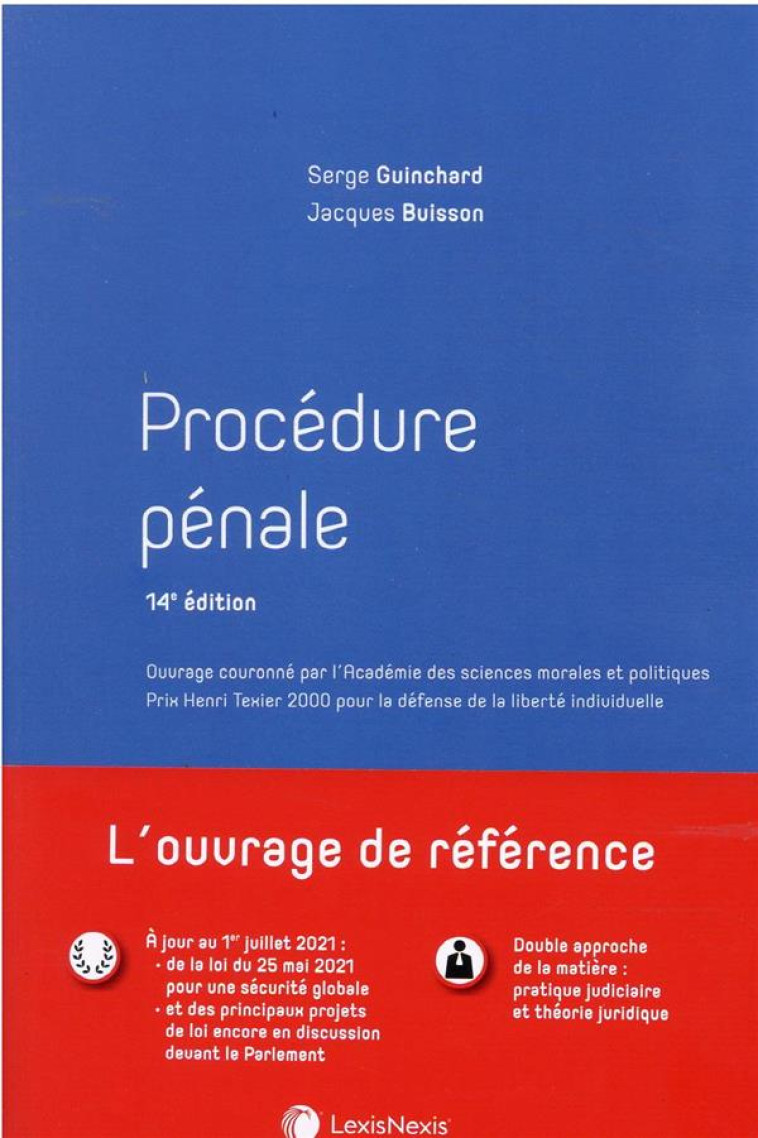 PROCEDURE PENALE (14E EDITION) - GUINCHARD/BUISSON - Lexis Nexis/Litec