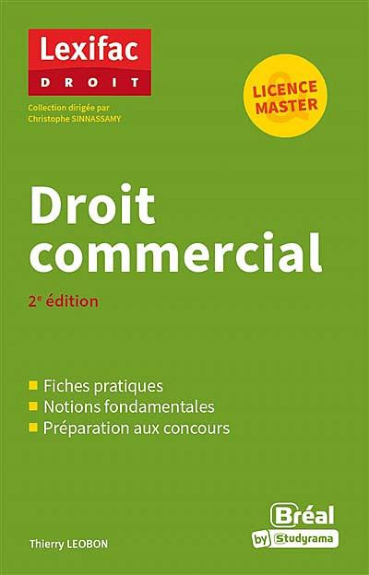 DROIT COMMERCIAL - LEOBON THIERRY - BREAL