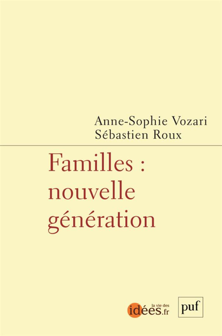 FAMILLES : NOUVELLE GENERATION - ROUX/VOZARI - PUF