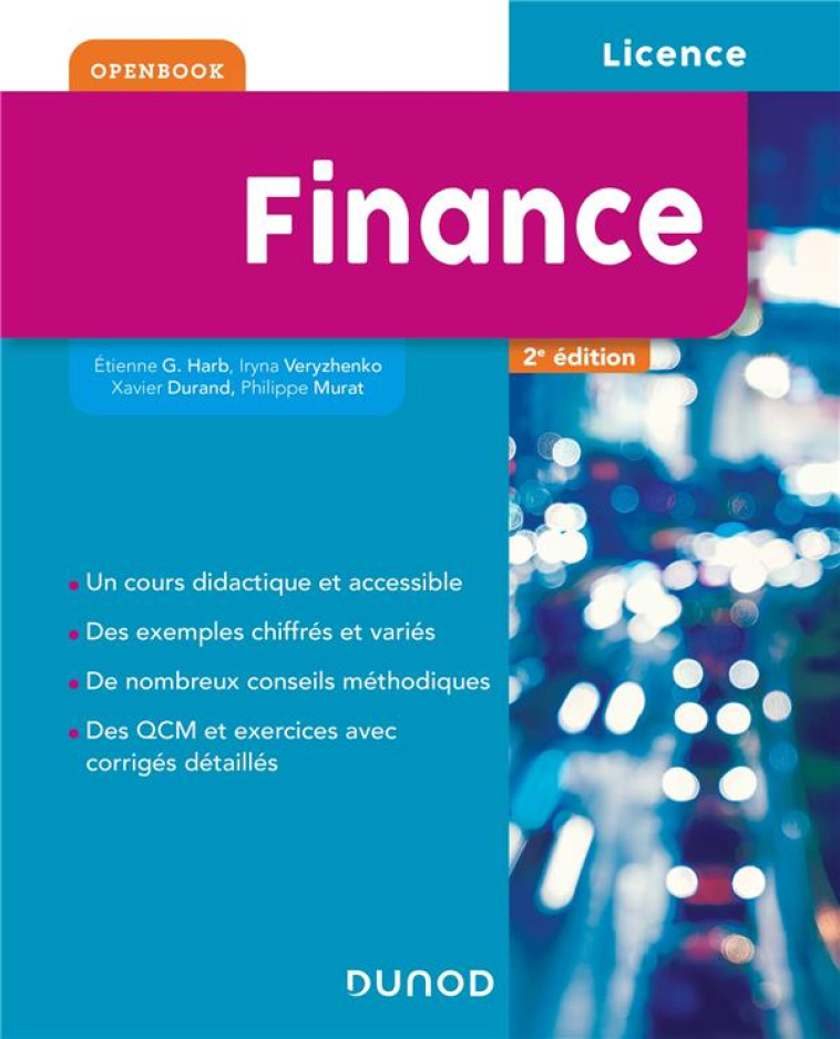 FINANCE  -  LICENCE (2E EDITION) - HARB/VERYZHENKO - DUNOD