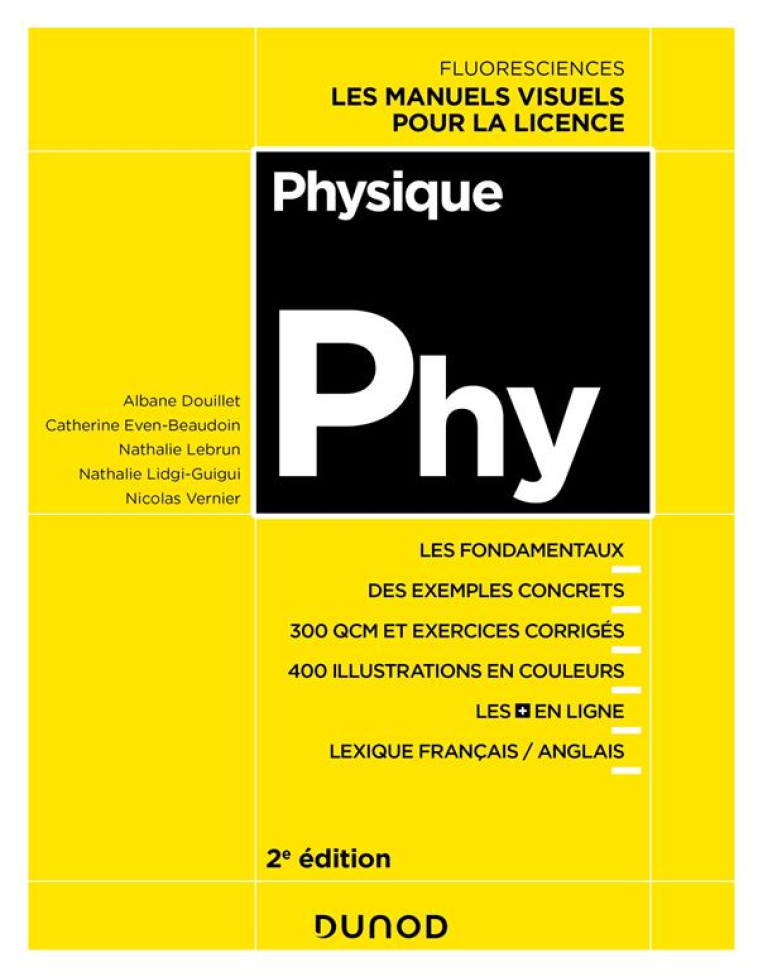 PHYSIQUE : COURS, EXERCICES ET METHODES (2E EDITION) - DOUILLET/LEBRUN - DUNOD