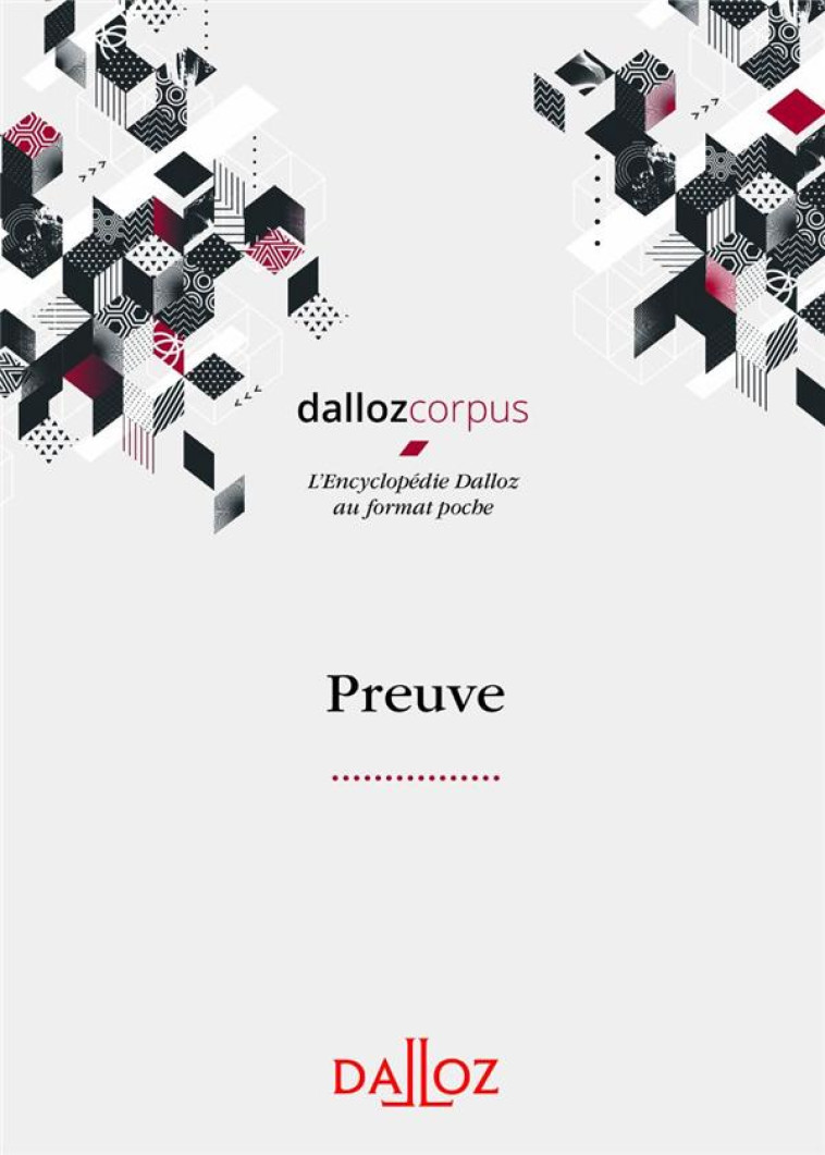 PREUVE - FERRAND/LARDEUX - DALLOZ