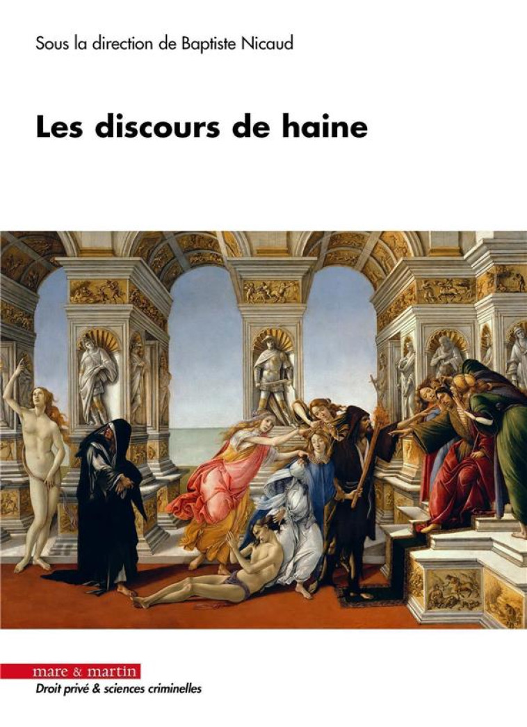 LES DISCOURS DE HAINE - NICAUD BAPTISTE - MARE MARTIN